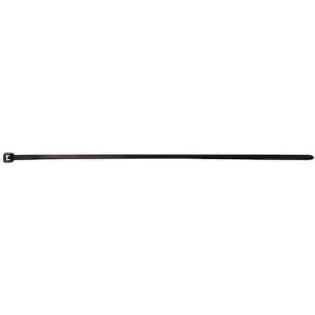 Install Bay Cable Tie, 8 in L, Black, 18 lb Strength, 100 PK BCT8S